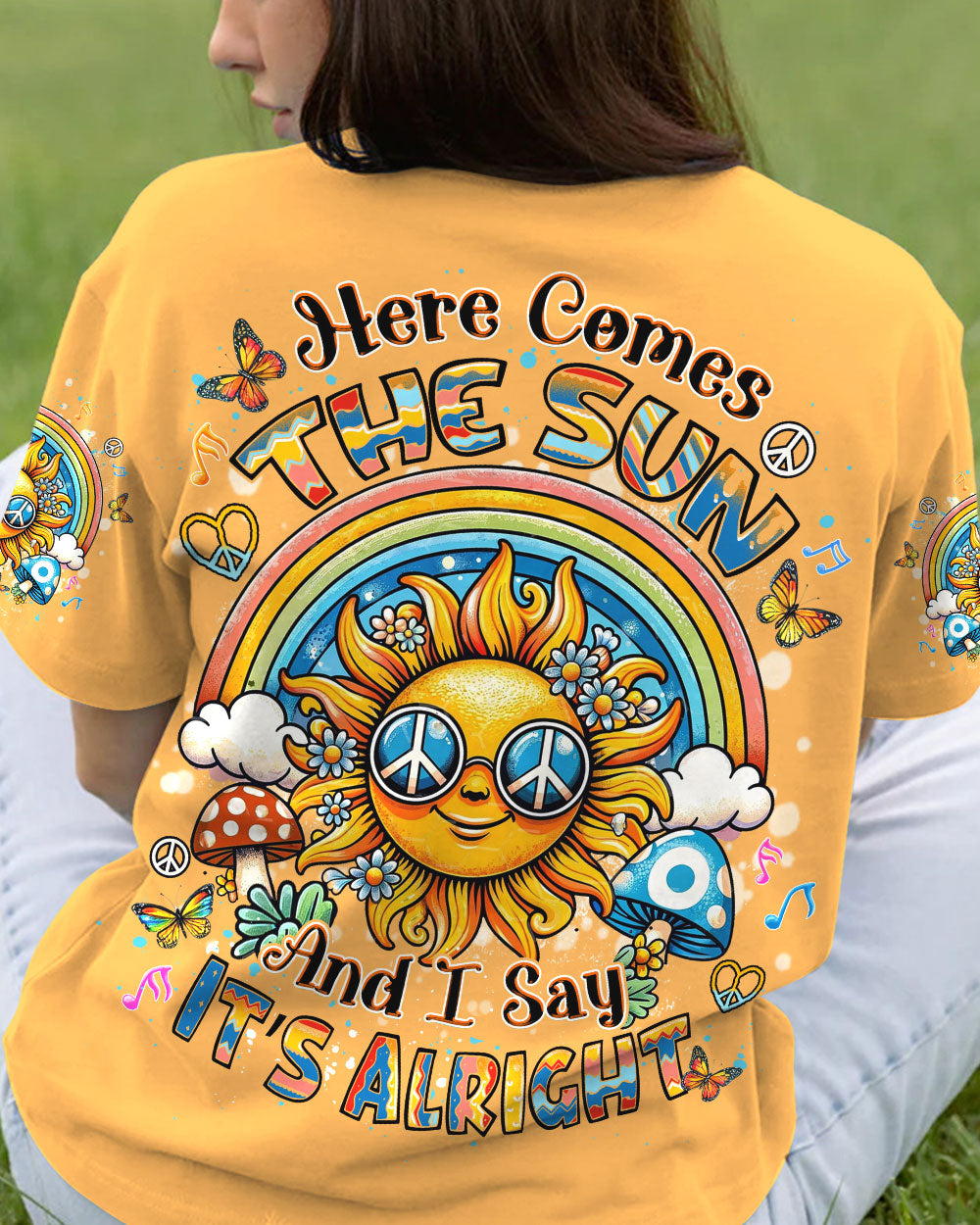 HERE COMES THE SUN ALL OVER PRINT - YHDU0506243