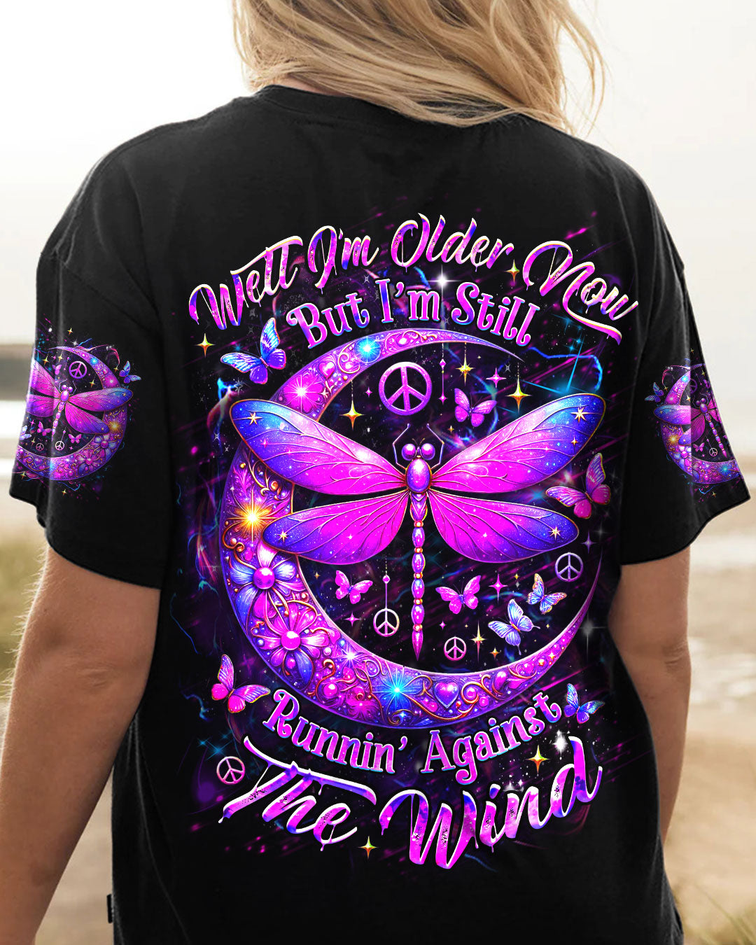 RUNNING AGAINST THE WIND DRAGONFLY ALL OVER PRINT - YHDU1703253
