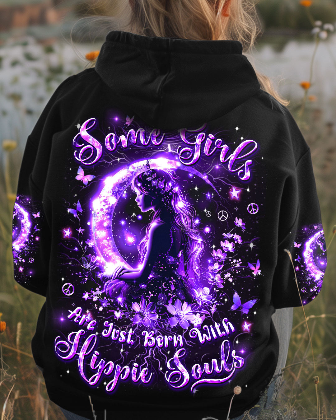 SOME GIRLS ARE JUST BORN WITH HIPPIE SOULS ALL OVER PRINT - YHDU2511244
