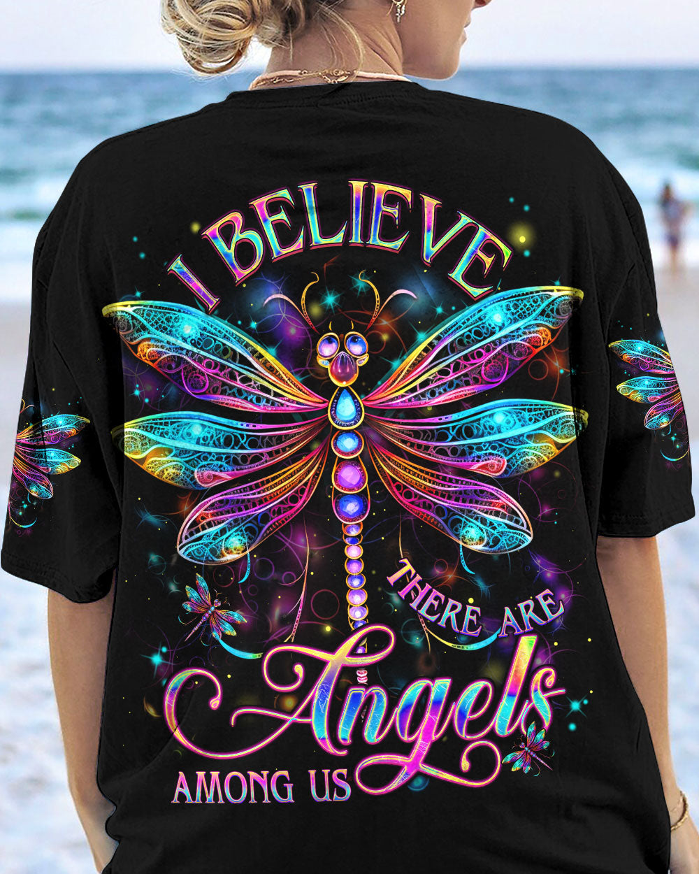 I BELIEVE THERE ARE ANGELS AMONG US ALL OVER PRINT - YHDU2906231