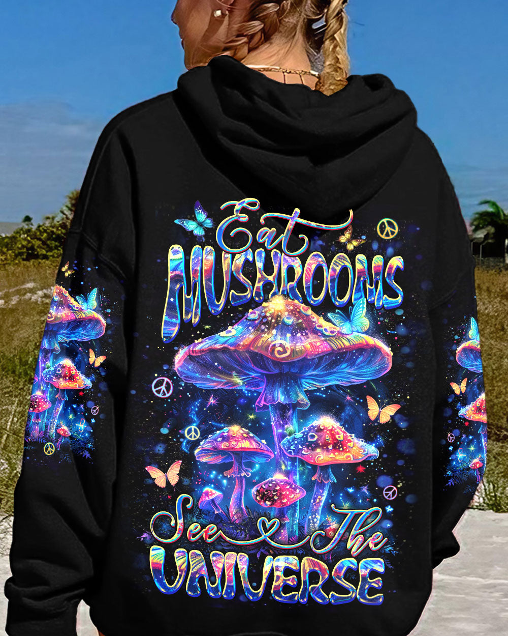 EAT MUSHROOMS SEE THE UNIVERSE ALL OVER PRINT - YHDU0703241