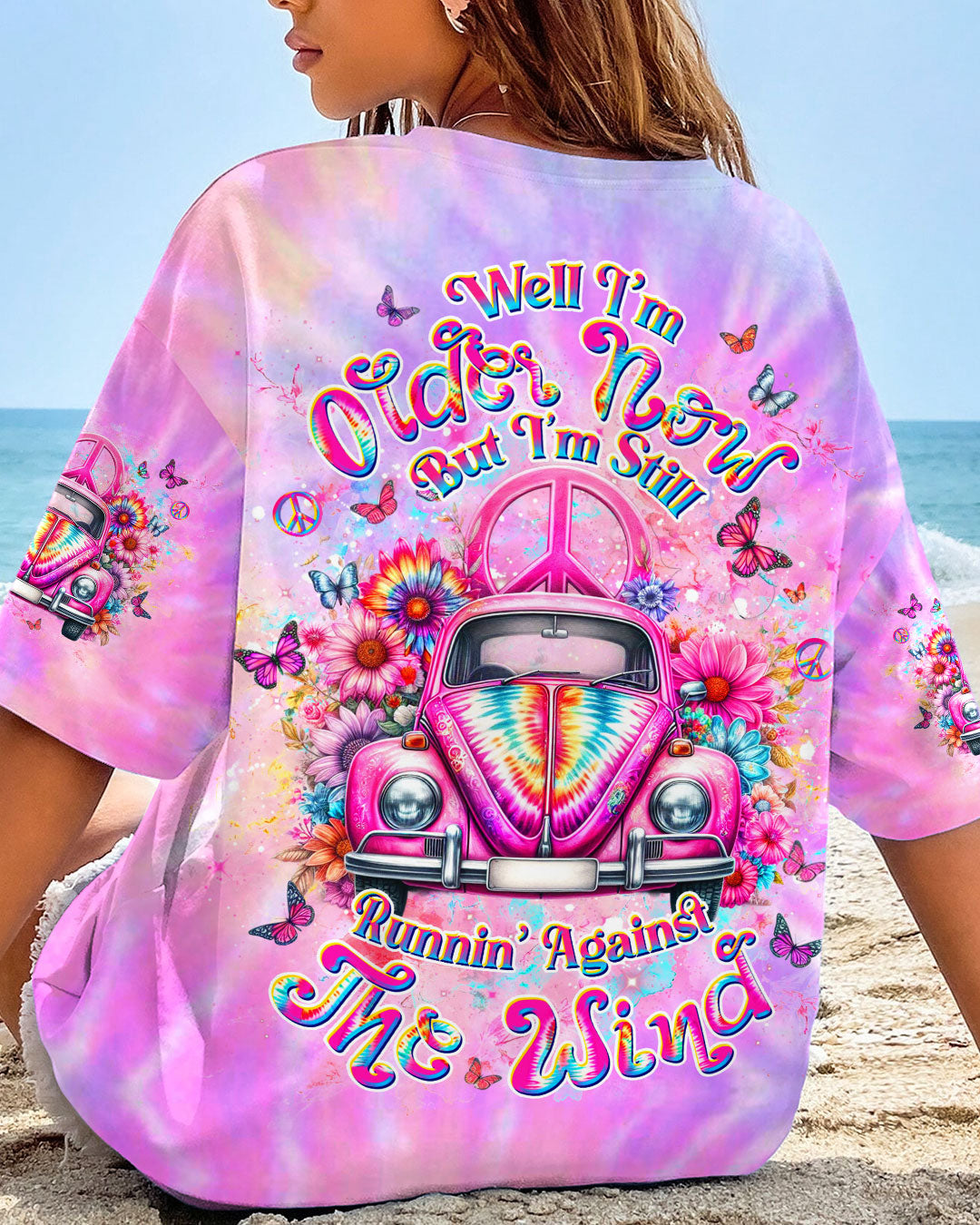 RUNNING AGAINST THE WIND CAR TIE DYE ALL OVER PRINT - YHDU1504252