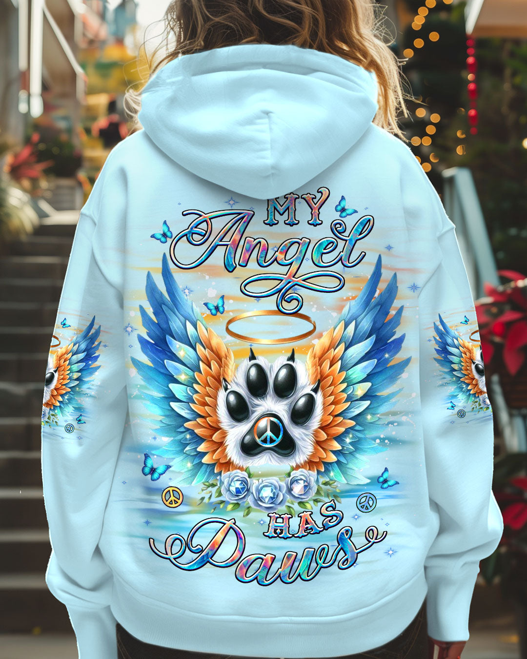 MY ANGEL HAS PAWS ALL OVER PRINT - YHDU2101251
