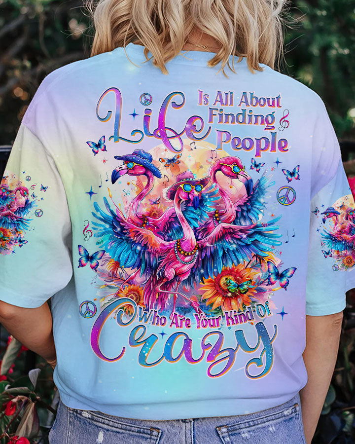 YOUR KIND OF CRAZY FLAMINGO ALL OVER PRINT - TLNZ0905243