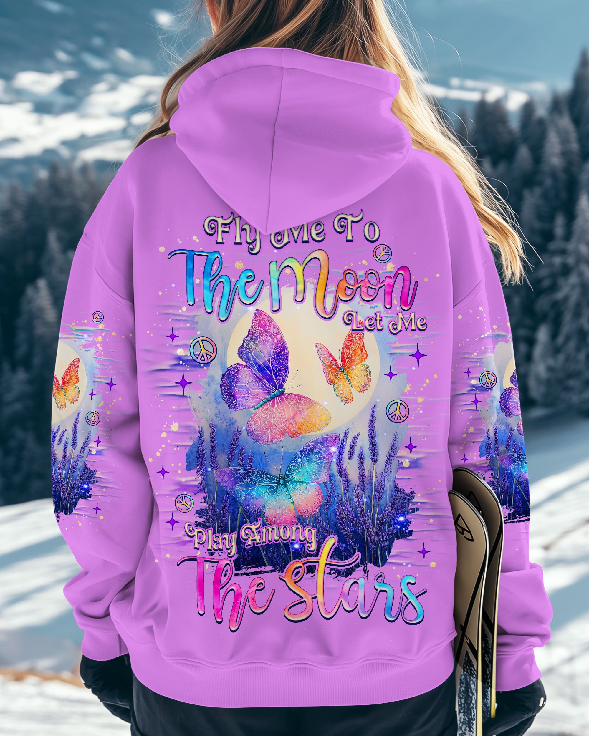 FLY ME TO THE MOON BUTTERFLY ALL OVER PRINT   - TLNZ0512242