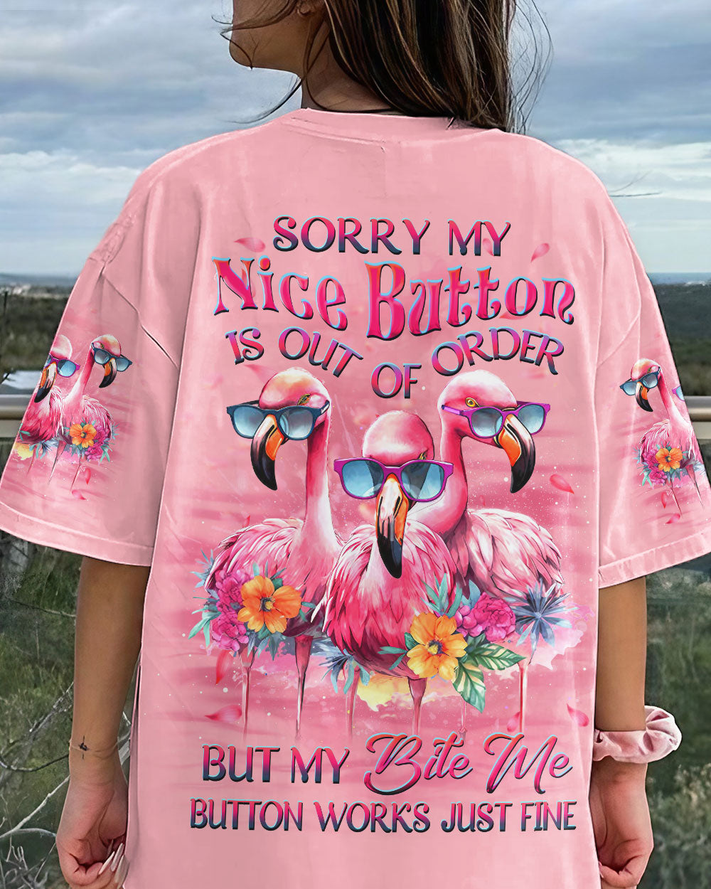 SORRY MY NICE BUTTON IS OUT OF ORDER ALL OVER PRINT - YHDU2206232