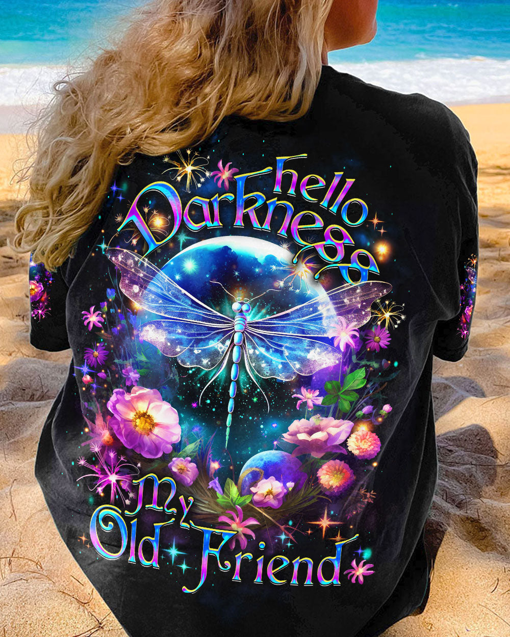 HELLO DARKNESS MY OLD FRIEND DRAGONFLY ALL OVER PRINT - YHDU1907231
