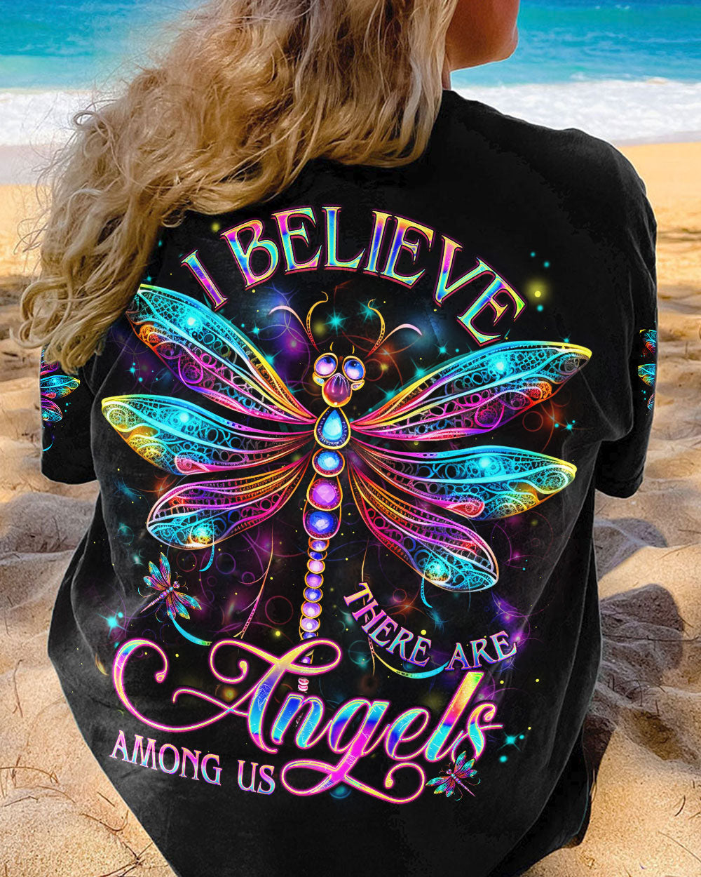 I BELIEVE THERE ARE ANGELS AMONG US ALL OVER PRINT - YHDU2906231