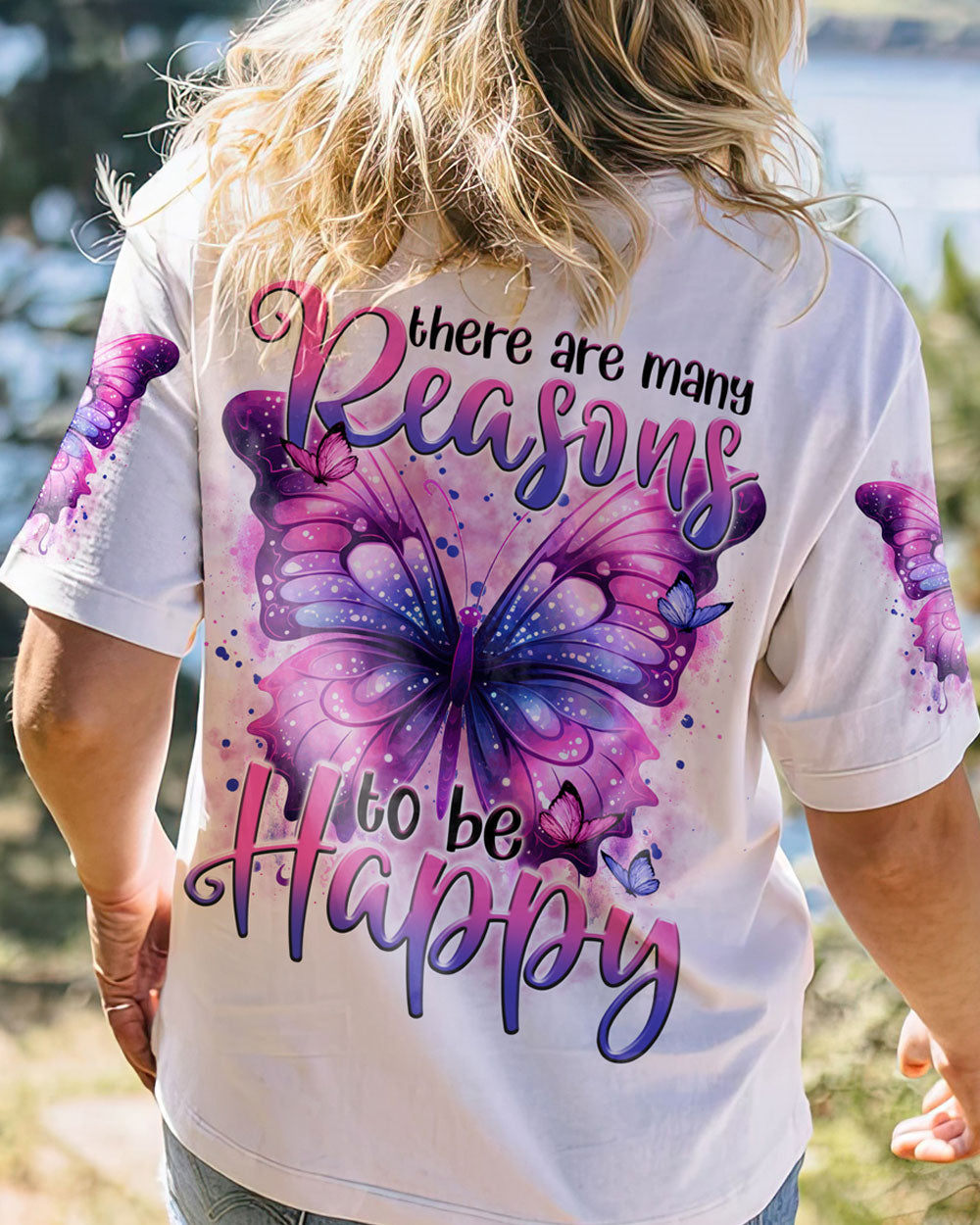 REASONS TO BE HAPPY BUTTERFLY ALL OVER PRINT - TYTM1208232
