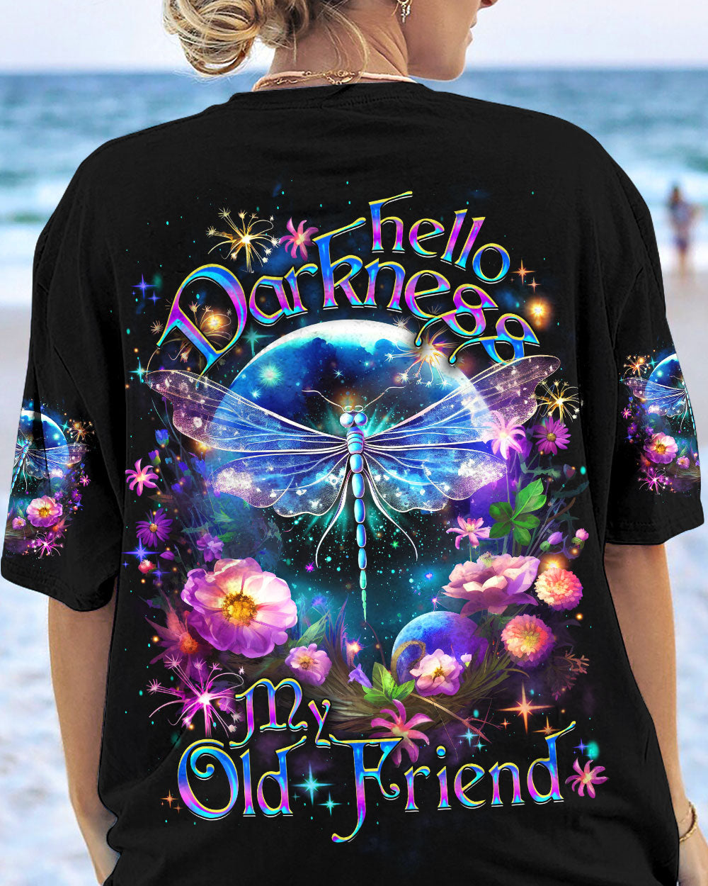 HELLO DARKNESS MY OLD FRIEND DRAGONFLY ALL OVER PRINT - YHDU1907231