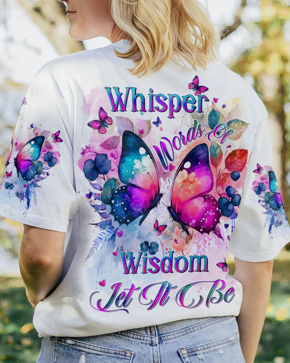WHISPER WORDS OF WISDOM BUTTERFLIES ALL OVER PRINT - YHDU2606231