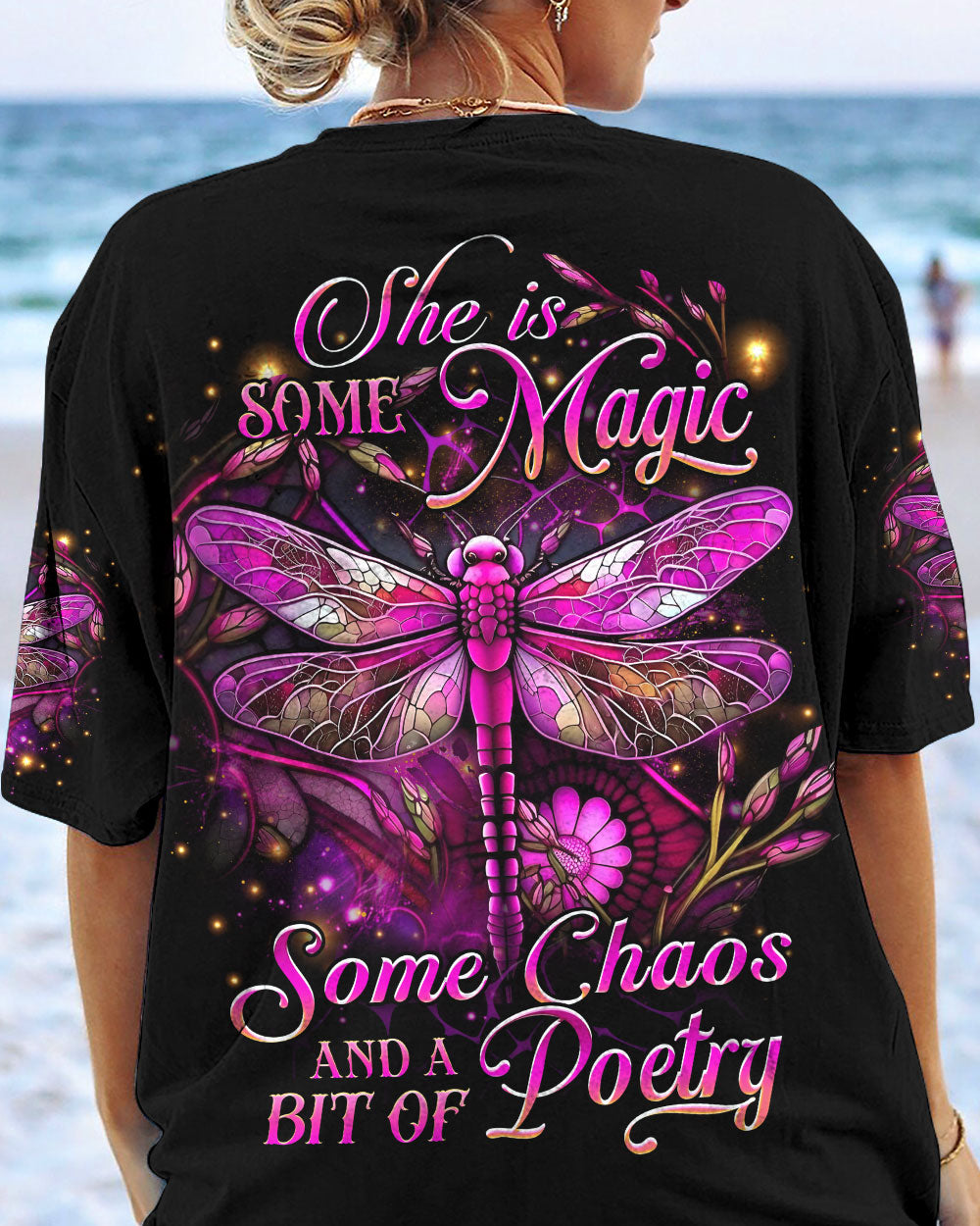 SHE IS SOME MAGIC DRAGONFLY ALL OVER PRINT - YHDU0706231