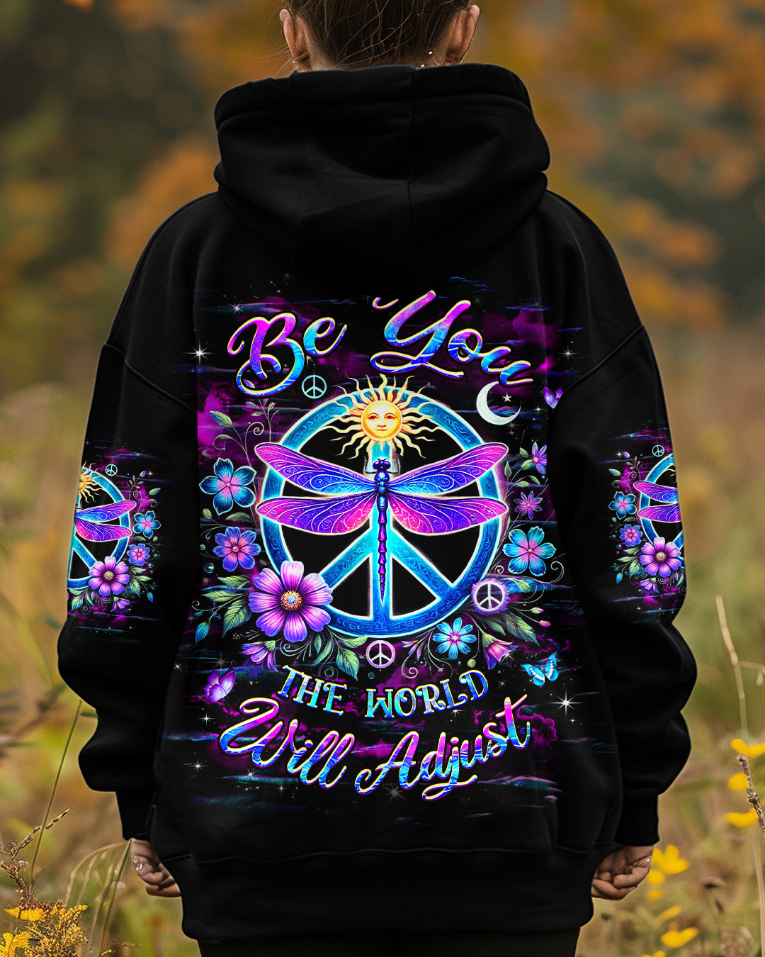 BE YOU THE WORLD WILL ADJUST DRAGONFLY ALL OVER PRINT - YHHG3112241