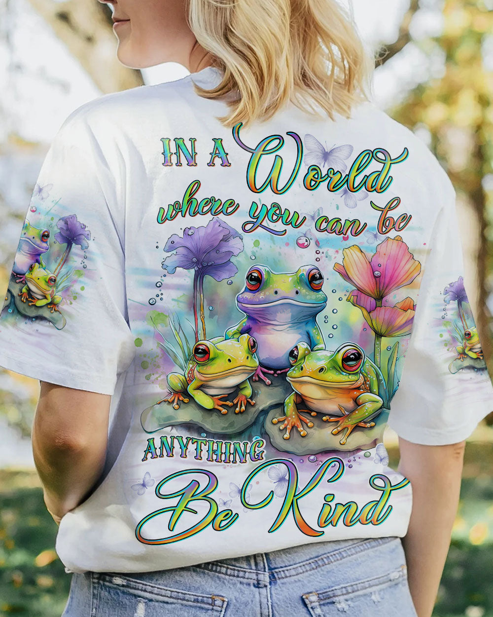IN A WORLD WHERE YOU CAN BE ANYTHING ALL OVER PRINT - YHDU0806232