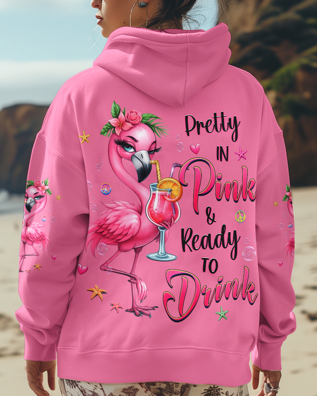 PRETTY IN PINK FLAMINGO ALL OVER PRINT - YHHG2811243