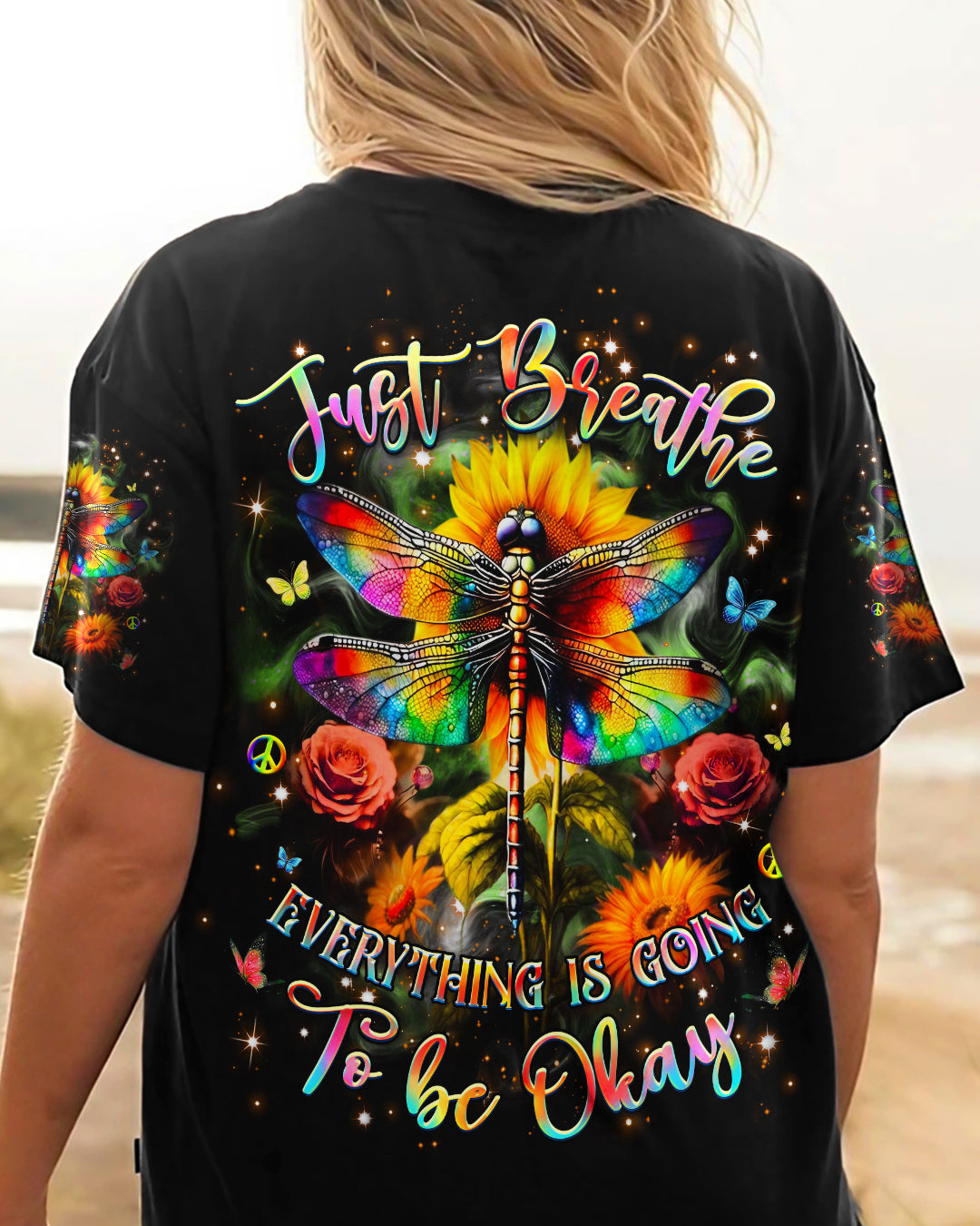 JUST BREATHE DRAGONFLY ALL OVER PRINT - YHHG0804251