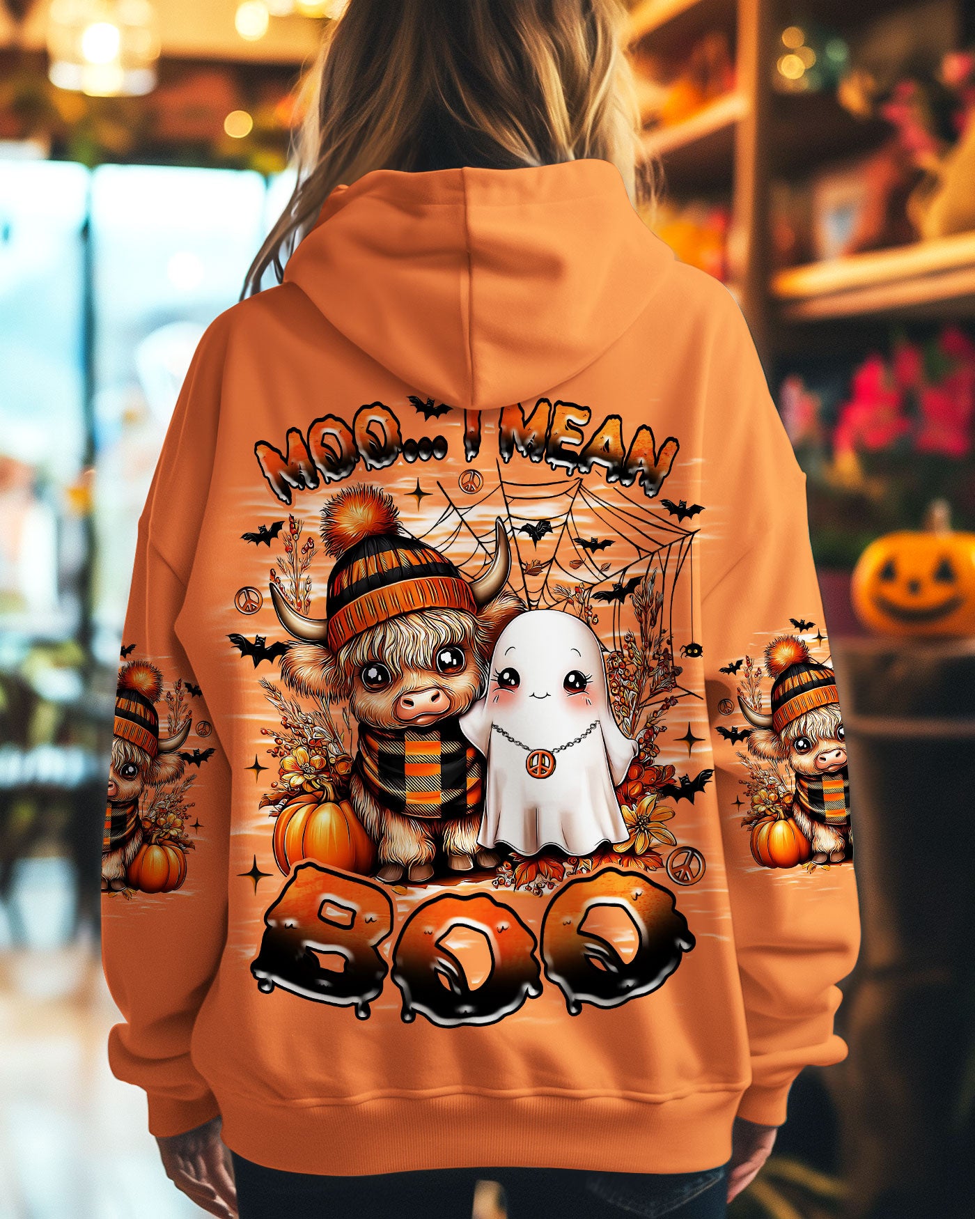 MOO I MEAN BOO HALLOWEEN ALL OVER PRINT - TLNZ2907253