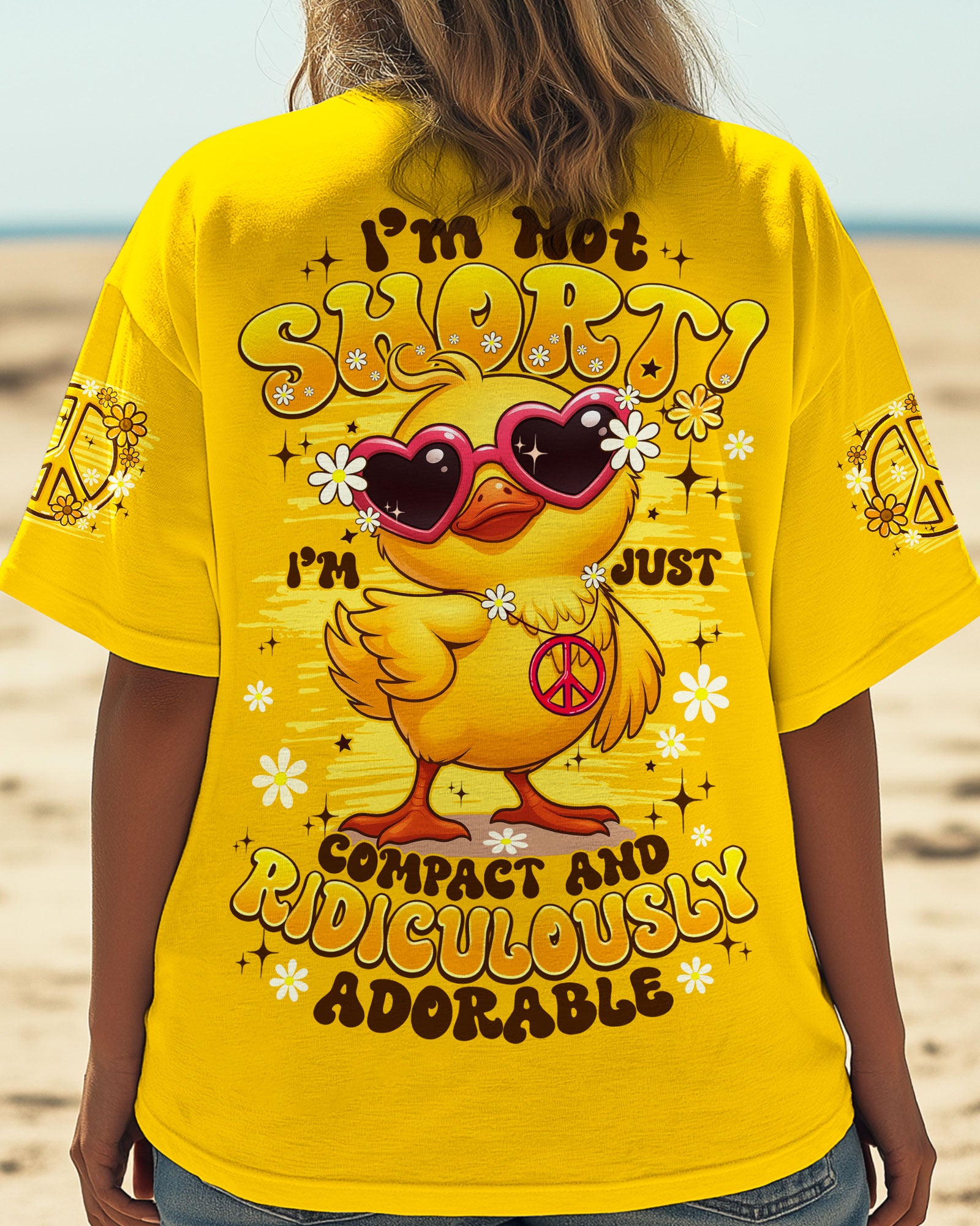 I'M NOT SHORT DUCK HIPPIE ALL OVER PRINT - TYPQ1406253
