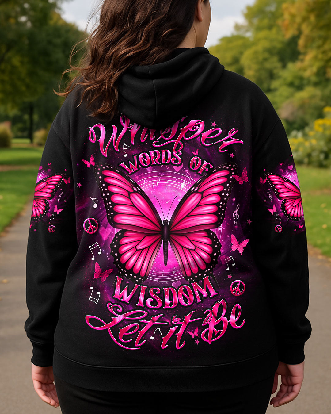 WHISPER WORDS OF WISDOM BUTTERFLY ALL OVER PRINT - YHDU2507251