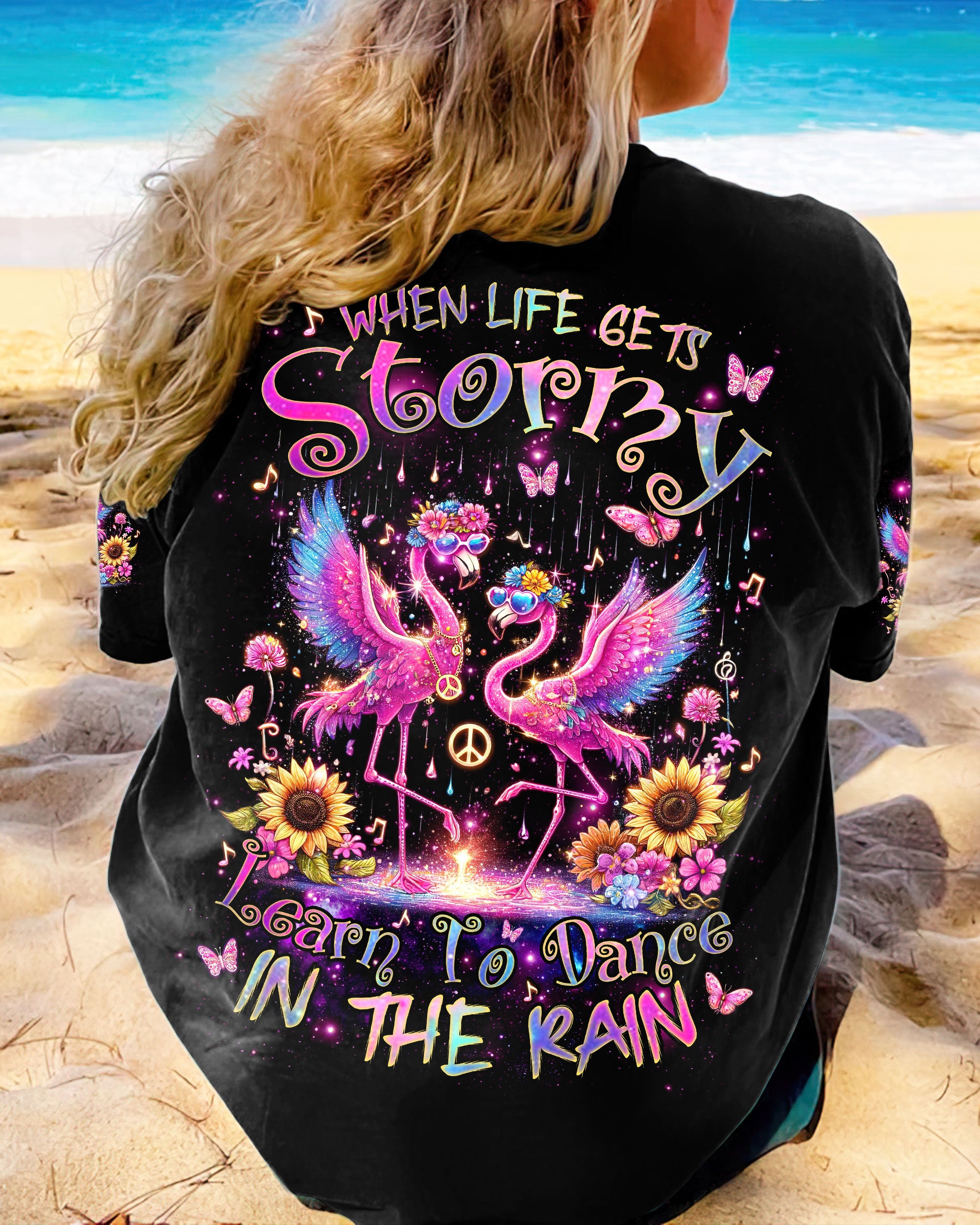 DANCE IN THE RAIN FLAMINGO ALL OVER PRINT - TLNZ2105244