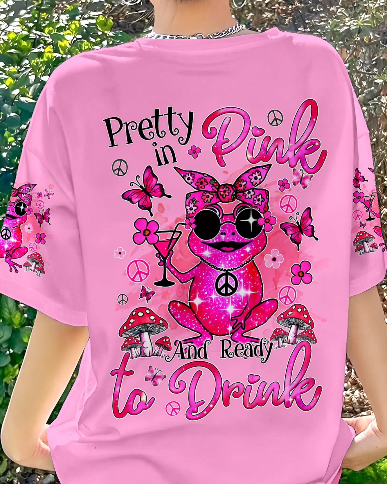 PRETTY IN PINK FROG ALL OVER PRINT - TYQY0407245