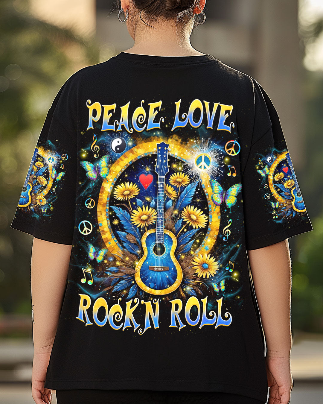 PEACE LOVE ROCK'N ROLL ALL OVER PRINT - TLNZ2603254