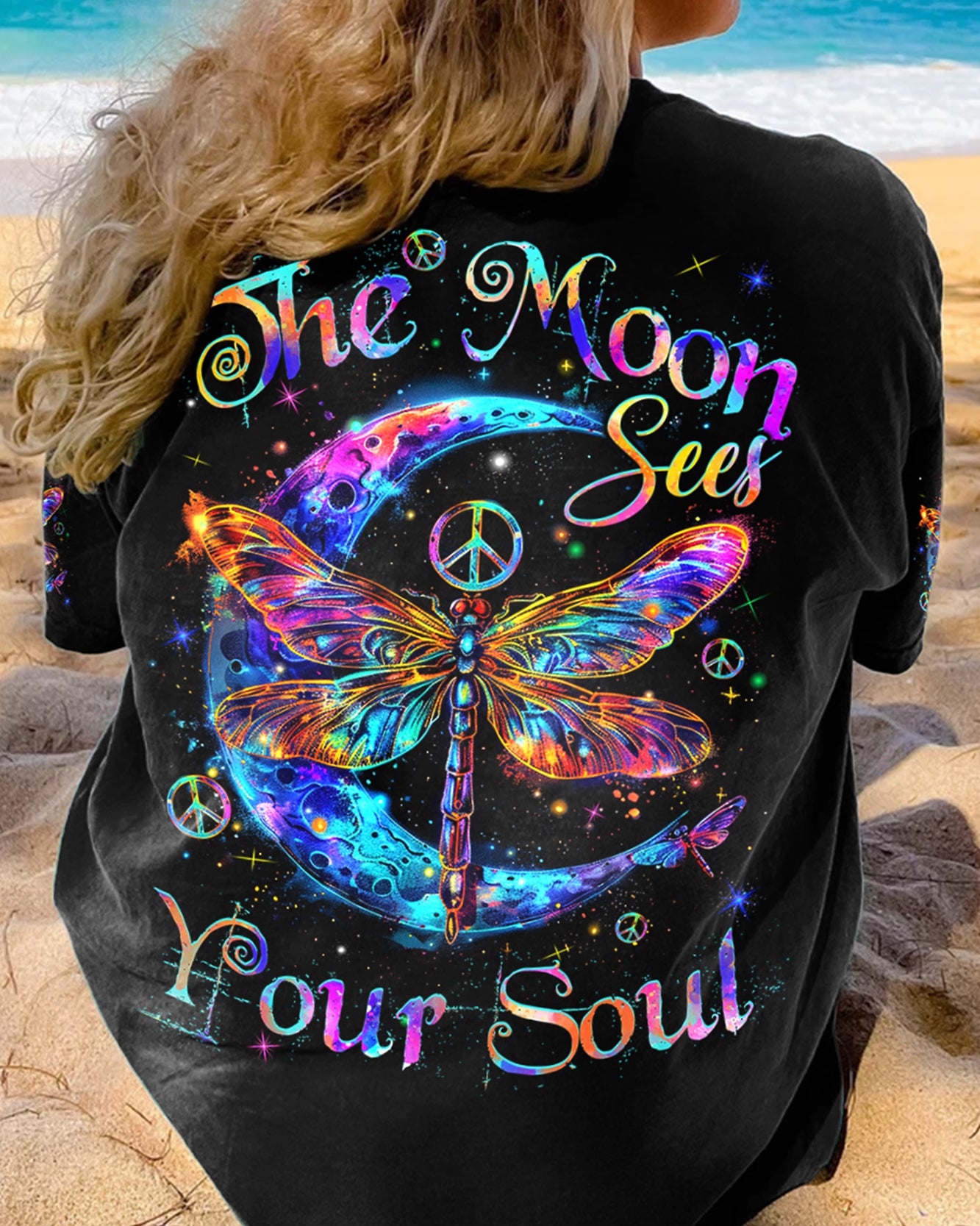 THE MOON SEES YOUR SOUL DRAGONFLY ALL OVER PRINT - TYQY0503242
