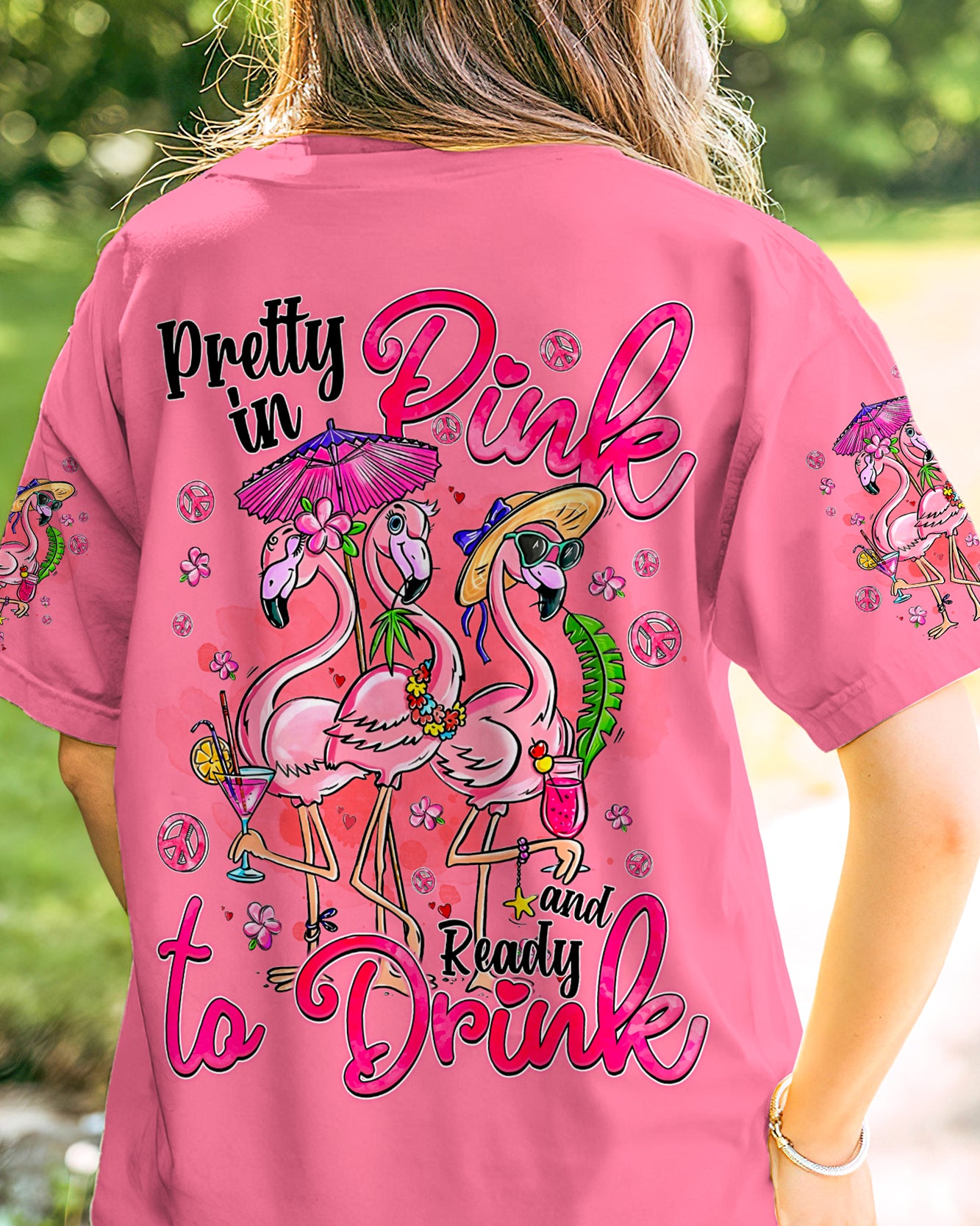 PRETTY IN PINK FLAMINGOS ALL OVER PRINT - TYQY0807244
