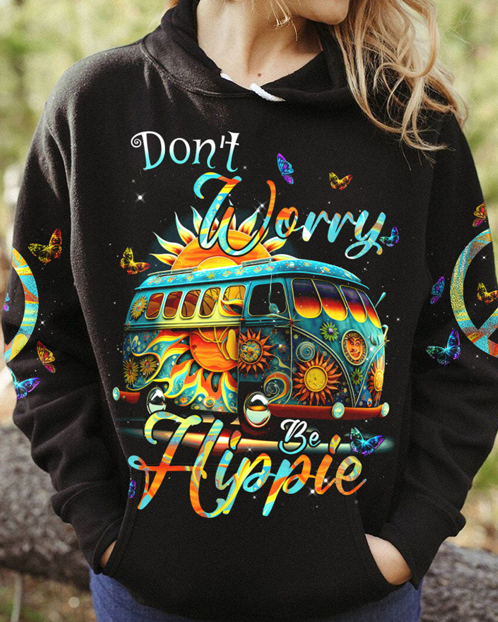 DON'T WORRY BE HIPPIE ALL OVER PRINT - TYTM0703233