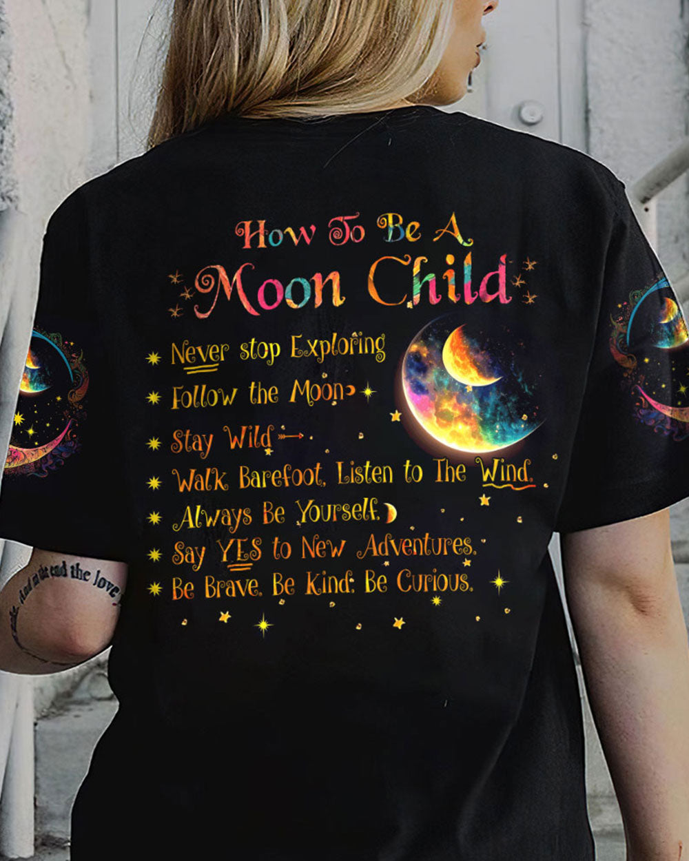 HOW TO BE A MOON CHILD ALL OVER PRINT - TYTM0103231