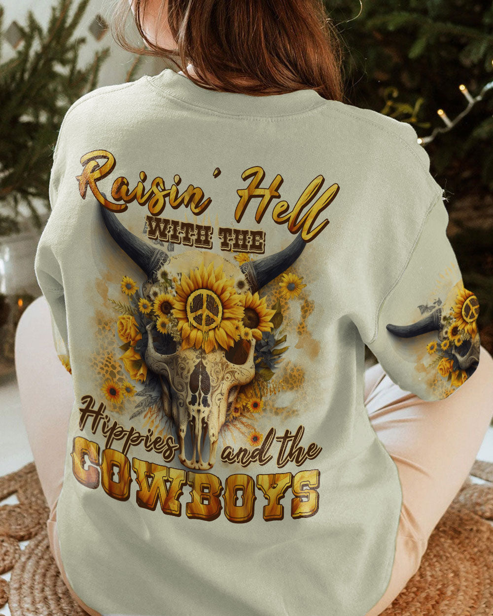 RAISING HELL WITH THE HIPPIES AND THE COWBOYS ALL OVER PRINT - TYTM1502231