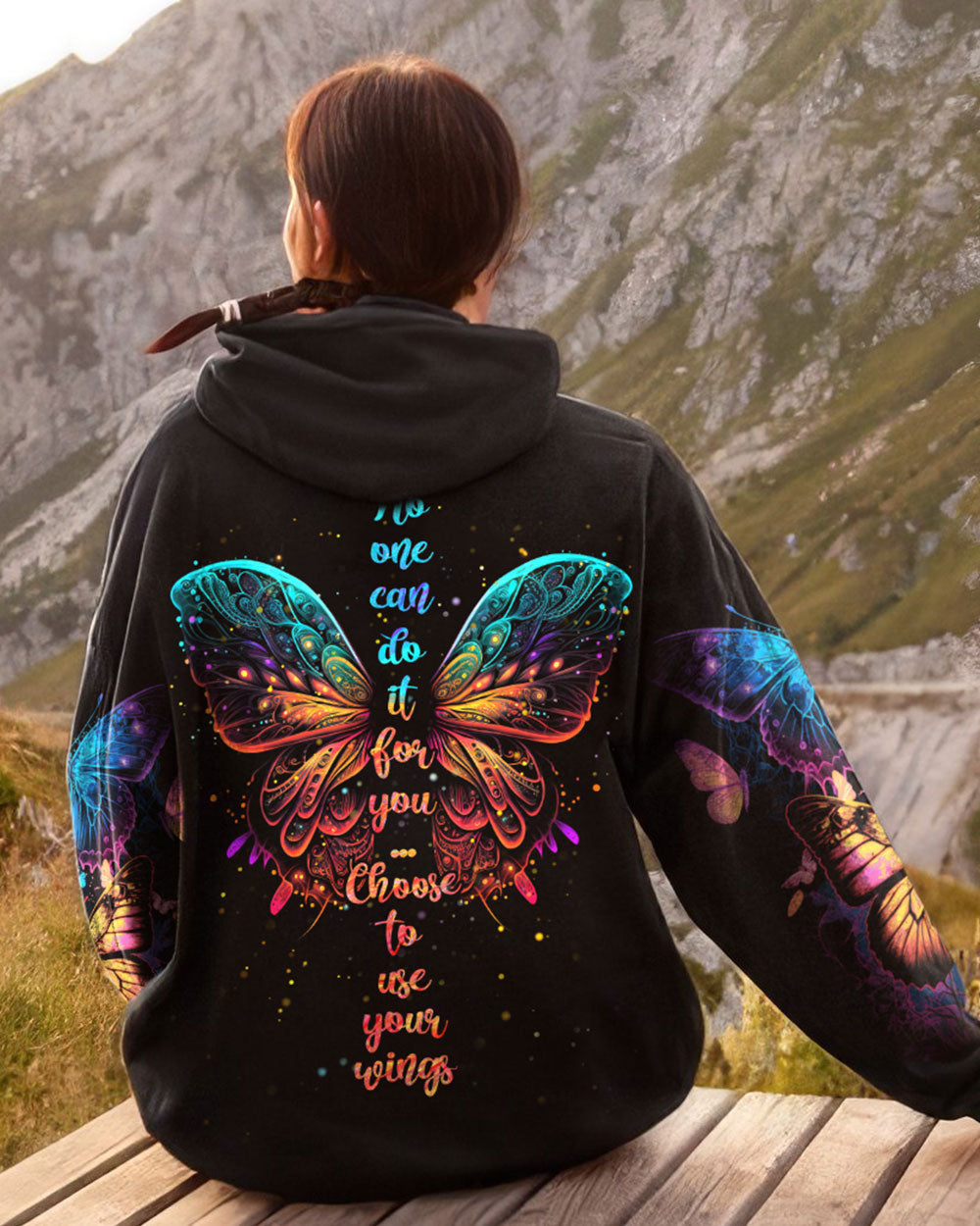 CHOOSE TO USE YOUR WINGS ALL OVER PRINT - TYTM2403231