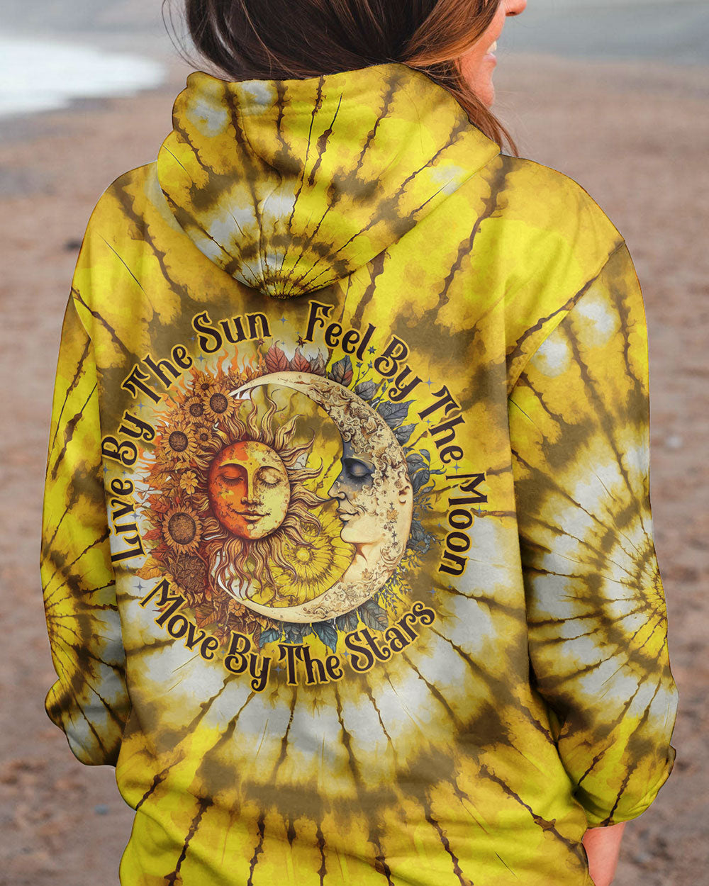 LIVE BY THE SUN YELLOW TIE DYE ALL OVER PRINT - TYTM2803231