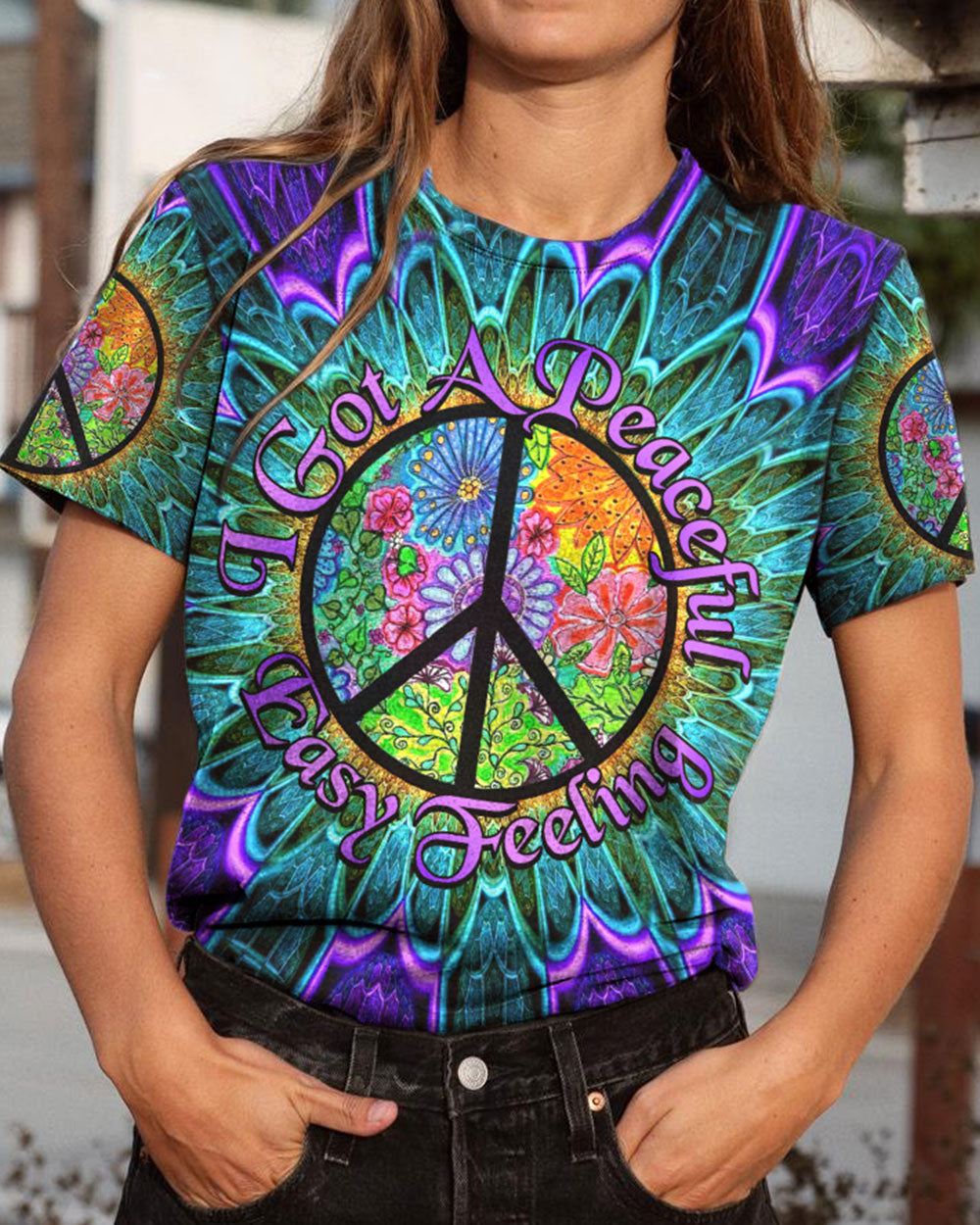 I GOT A PEACEFUL TIE DYE ALL OVER PRINT - TYTM1204233