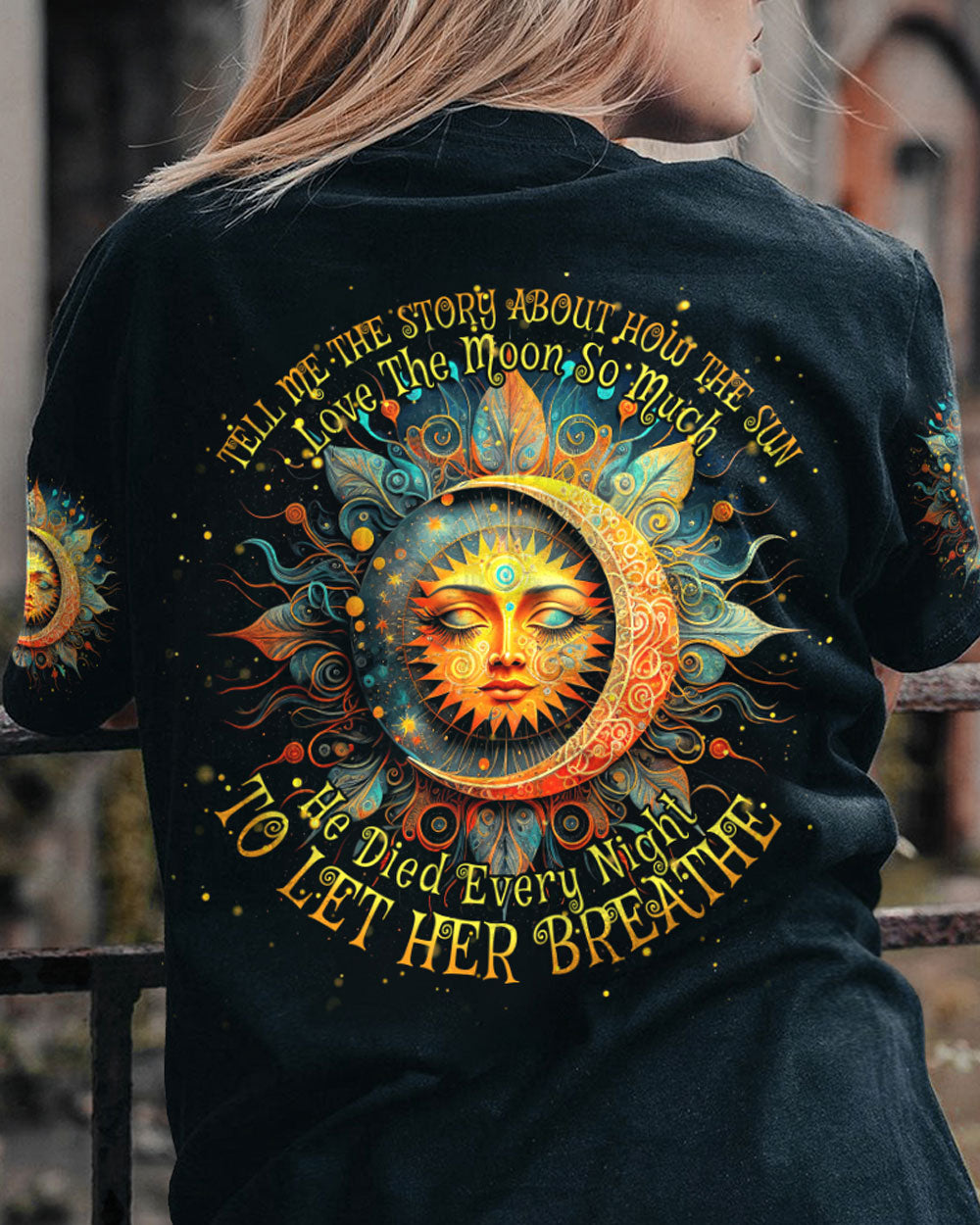 TELL ME THE STORY ABOUT HOW THE SUN LOVED THE MOON SO MUCH ALL OVER PRINT - TYTM0703231