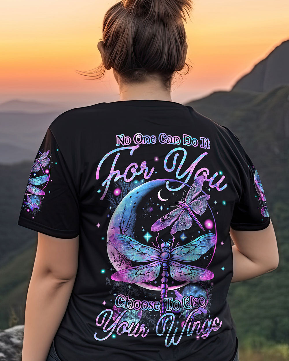 CHOOSE TO USE YOUR WINGS DRAGONFLY ALL OVER PRINT - TYTM0304233