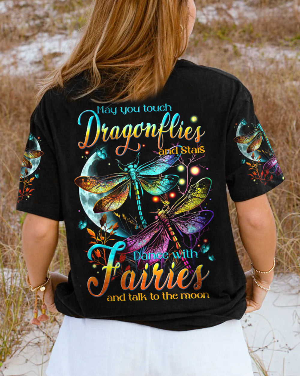 MAY YOU TOUCH DRAGONFLIES AND STARS ALL OVER PRINT - TYTM2605231