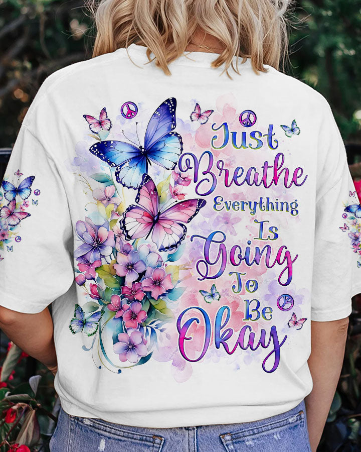 JUST BREATHE BUTTERFLY ALL OVER PRINT - TLNZ1607244