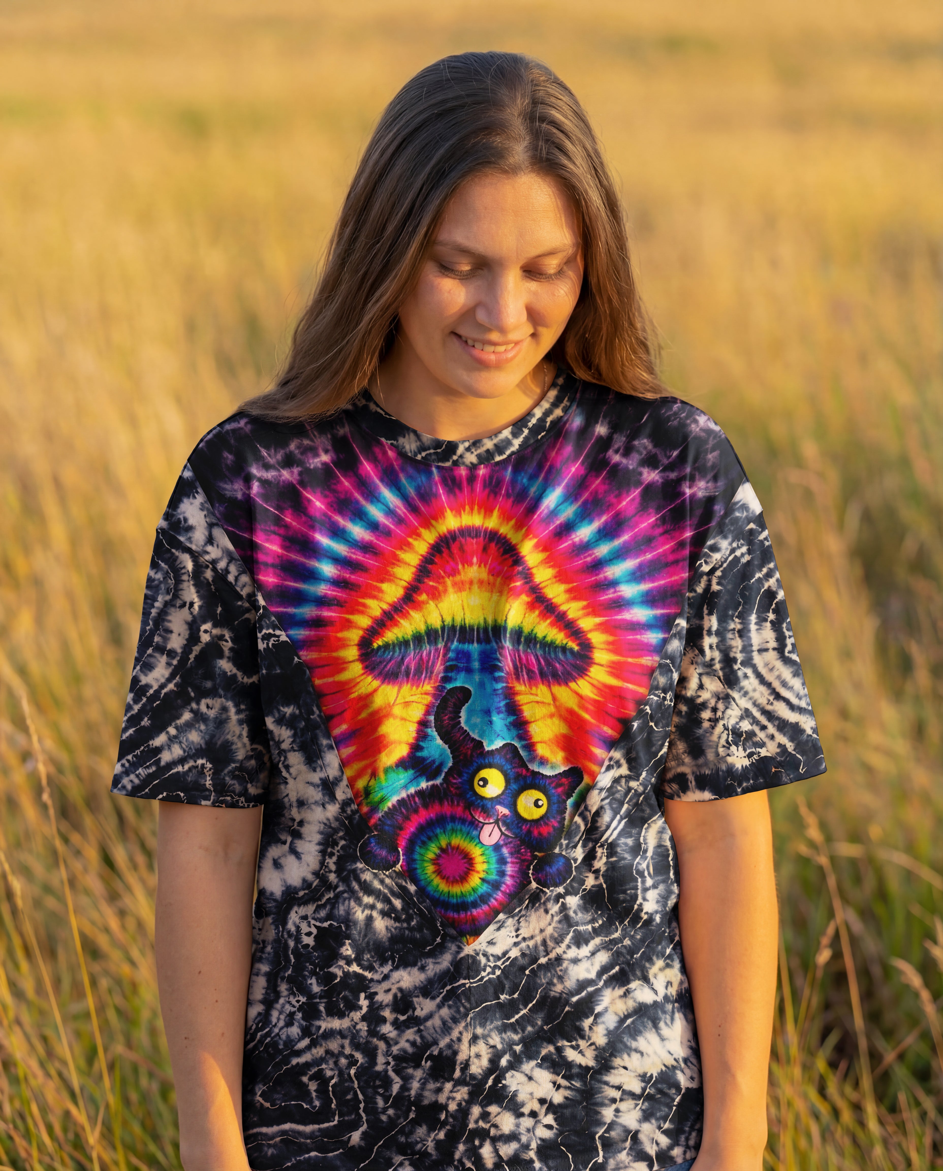 CAT MUSHROOM ALL OVER PRINT - KMTM0701261