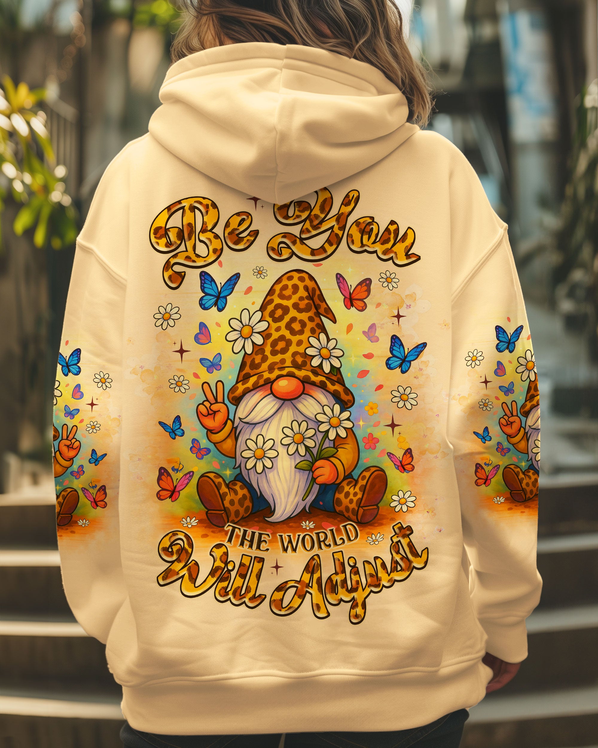 BE YOU THE WORLD WILL ADJUST GNOME LEOPARD ALL OVER PRINT - TLNZ0506252