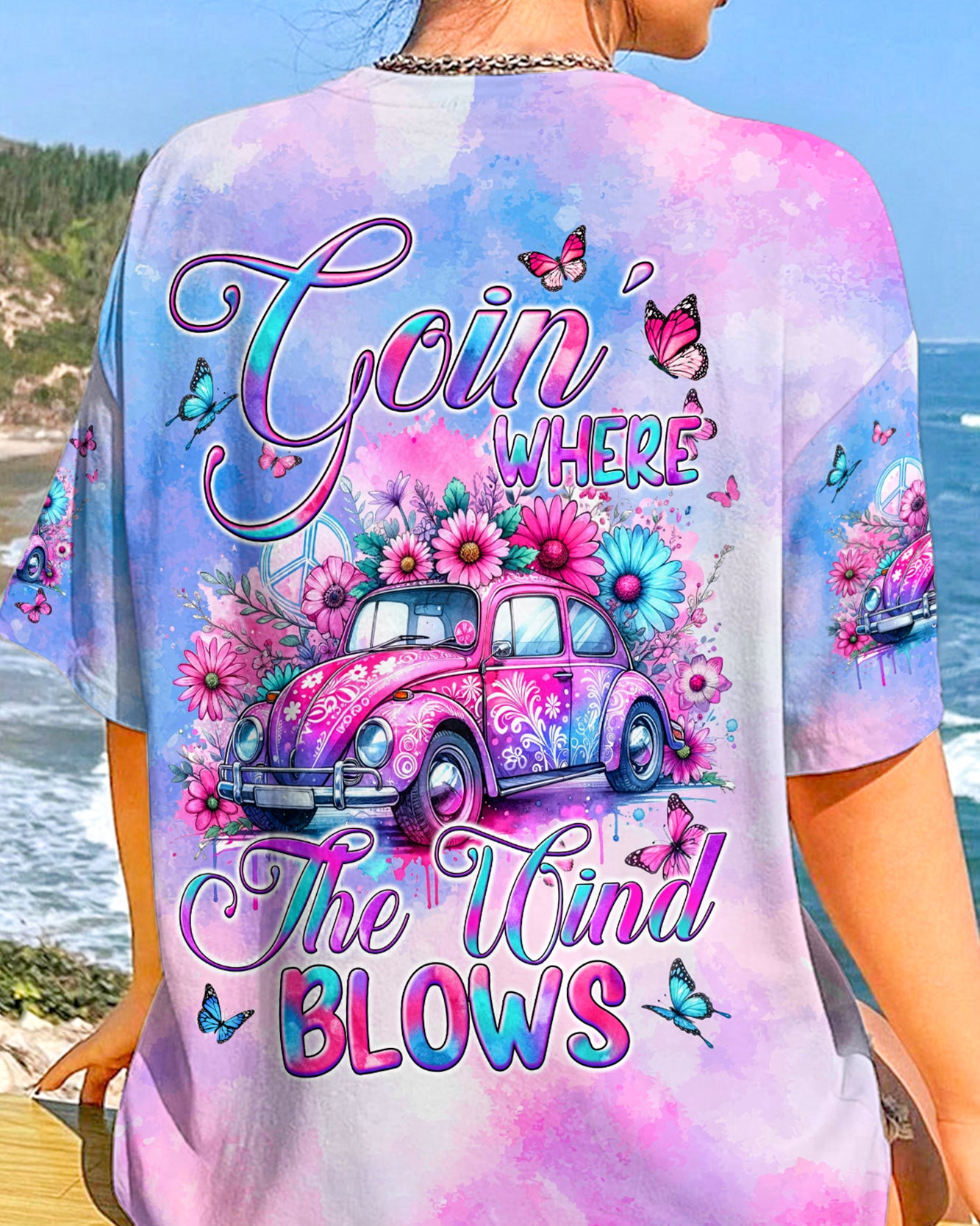 GOING WHERE THE WIND BLOWS TIE DYE ALL OVER PRINT - TYQY1206244