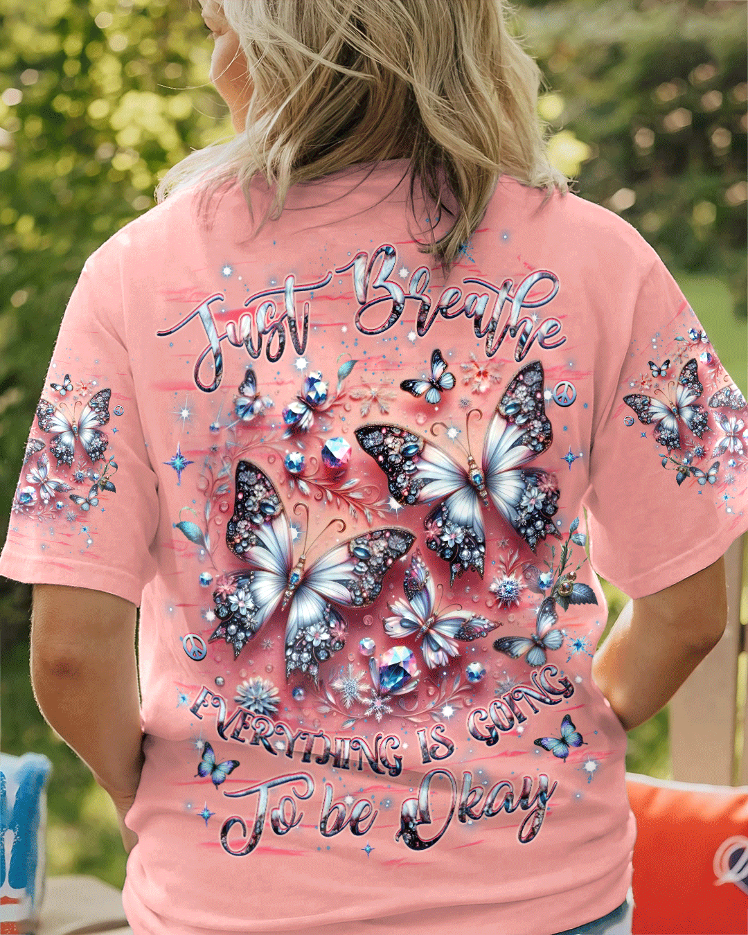 JUST BREATHE BUTTERFLIES ALL OVER PRINT - YHHG1803253