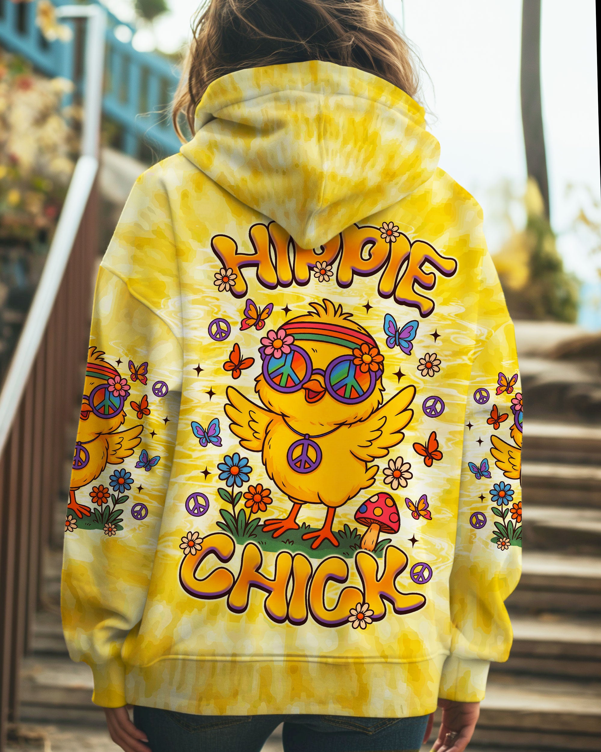 HIPPIE CHICK ALL OVER PRINT - TLNZ1208254