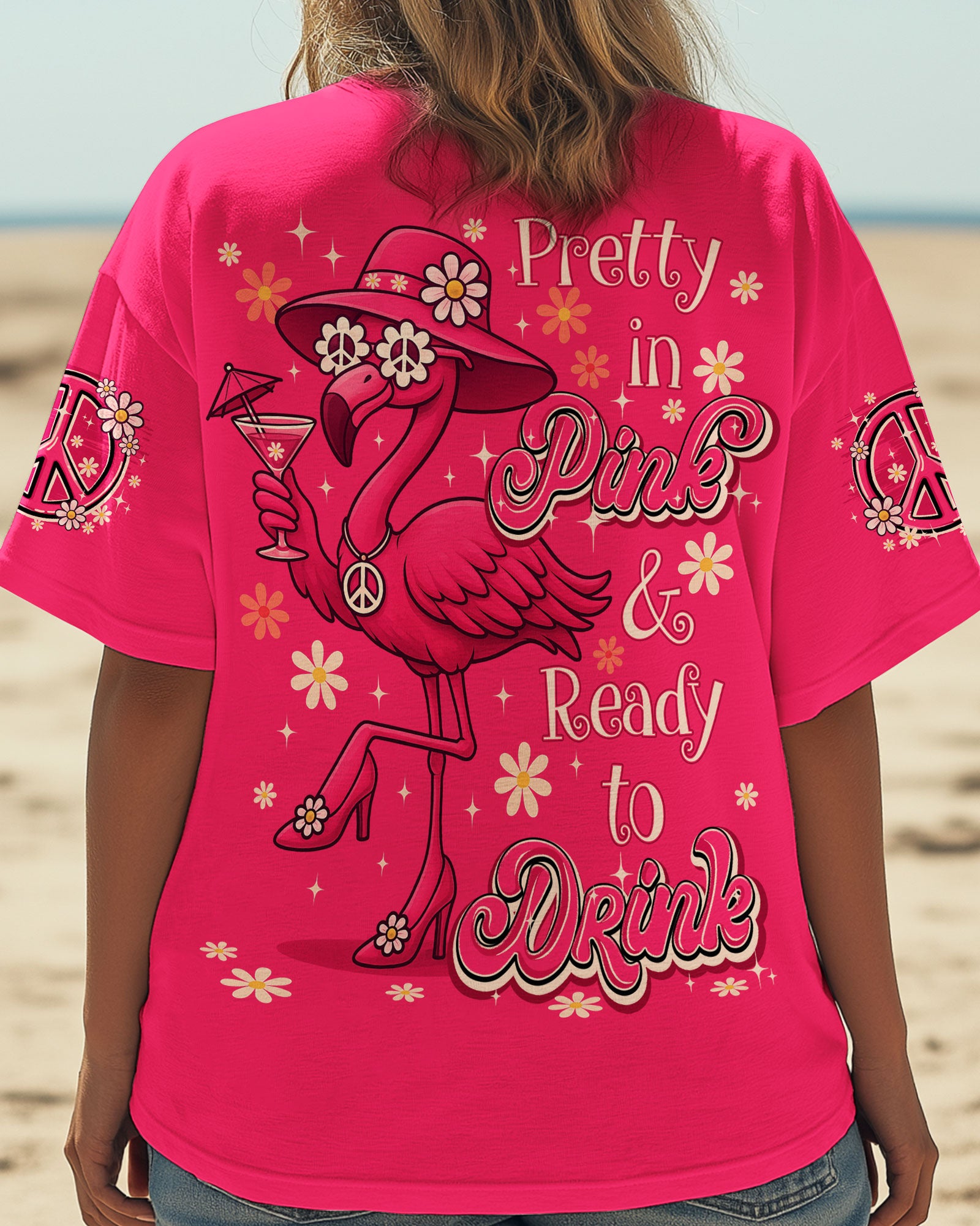 PRETTY IN PINK FLAMINGO ALL OVER PRINT - TYQY2205254
