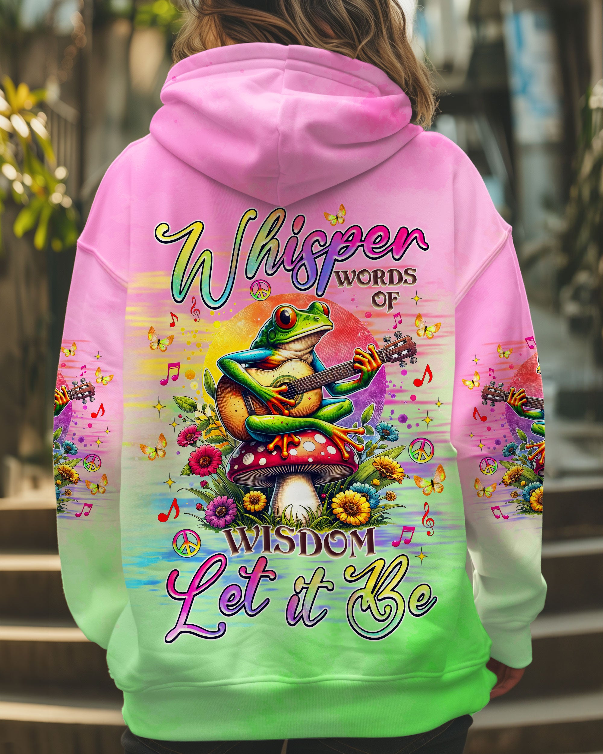 WHISPER WORDS OF WISDOM FROG ALL OVER PRINT - TLNZ0702252