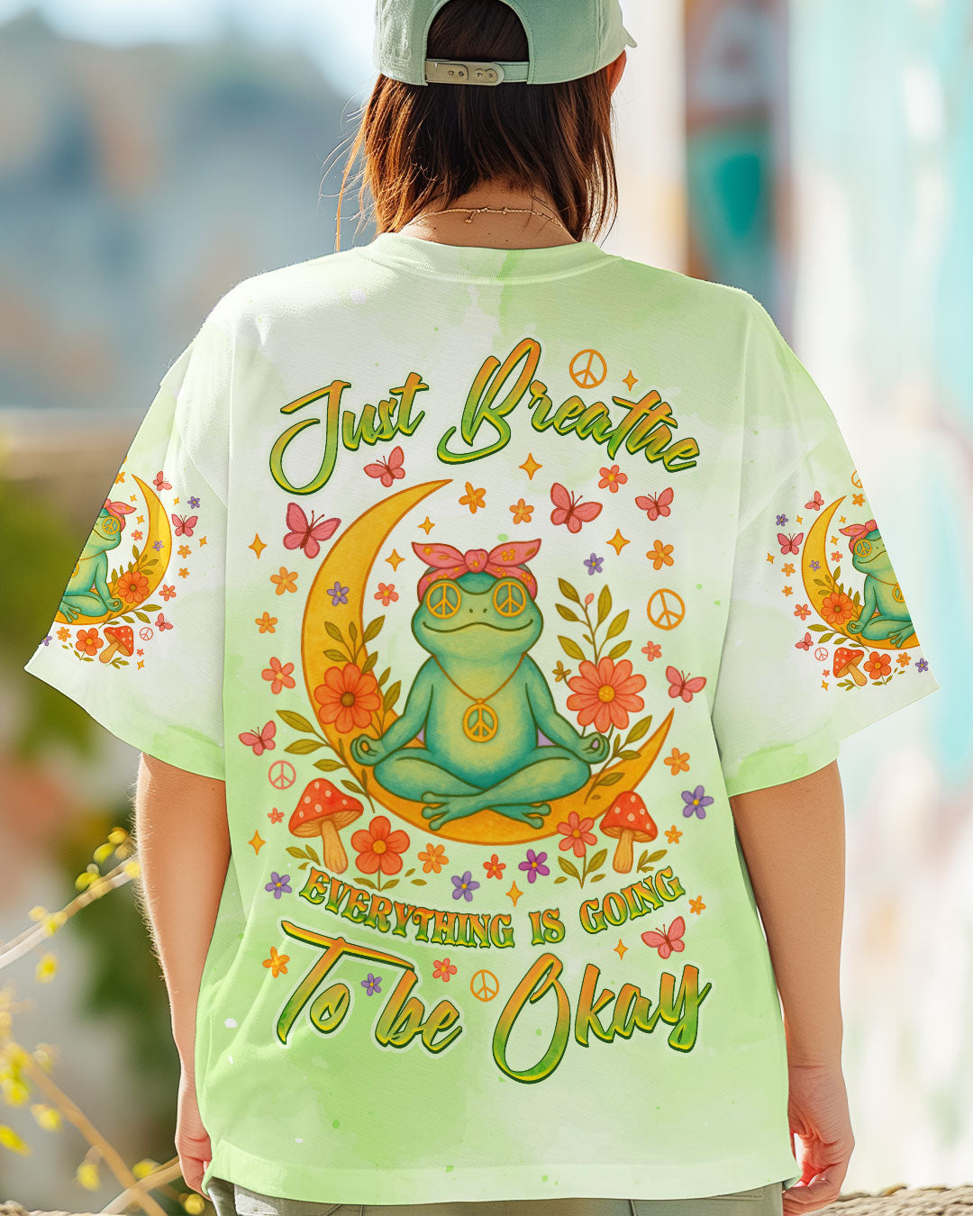 JUST BREATHE FROG ALL OVER PRINT - TLNZ0605253
