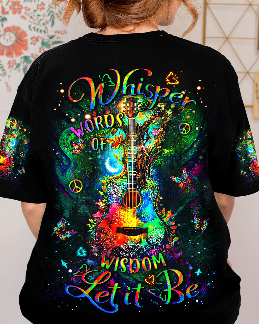 WHISPER WORDS OF WISDOM GUITAR ALL OVER PRINT - YHDU0904253