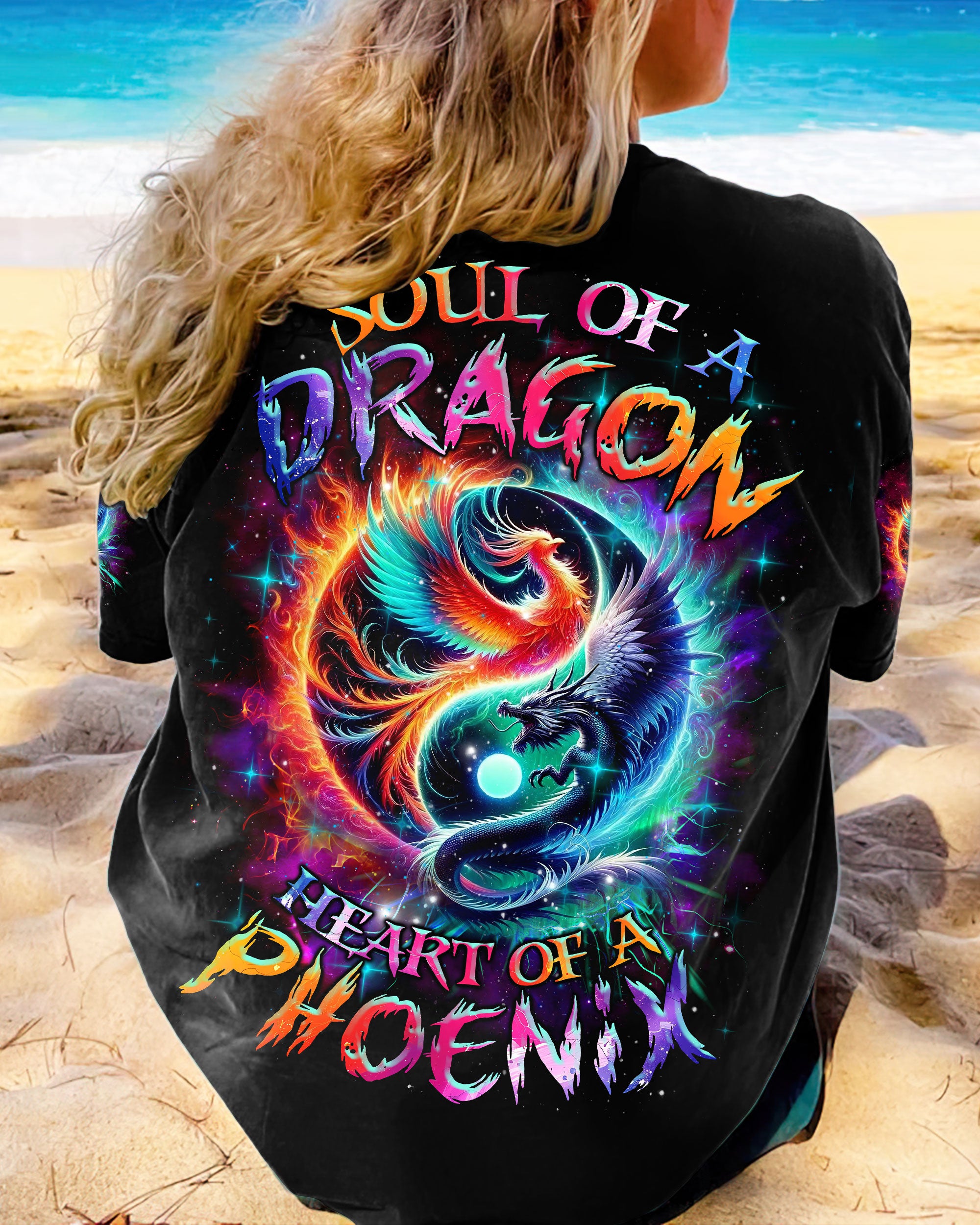 SOUL OF A DRAGON HEART OF A PHOENIX YINYANG ALL OVER PRINT - TLNZ1705244