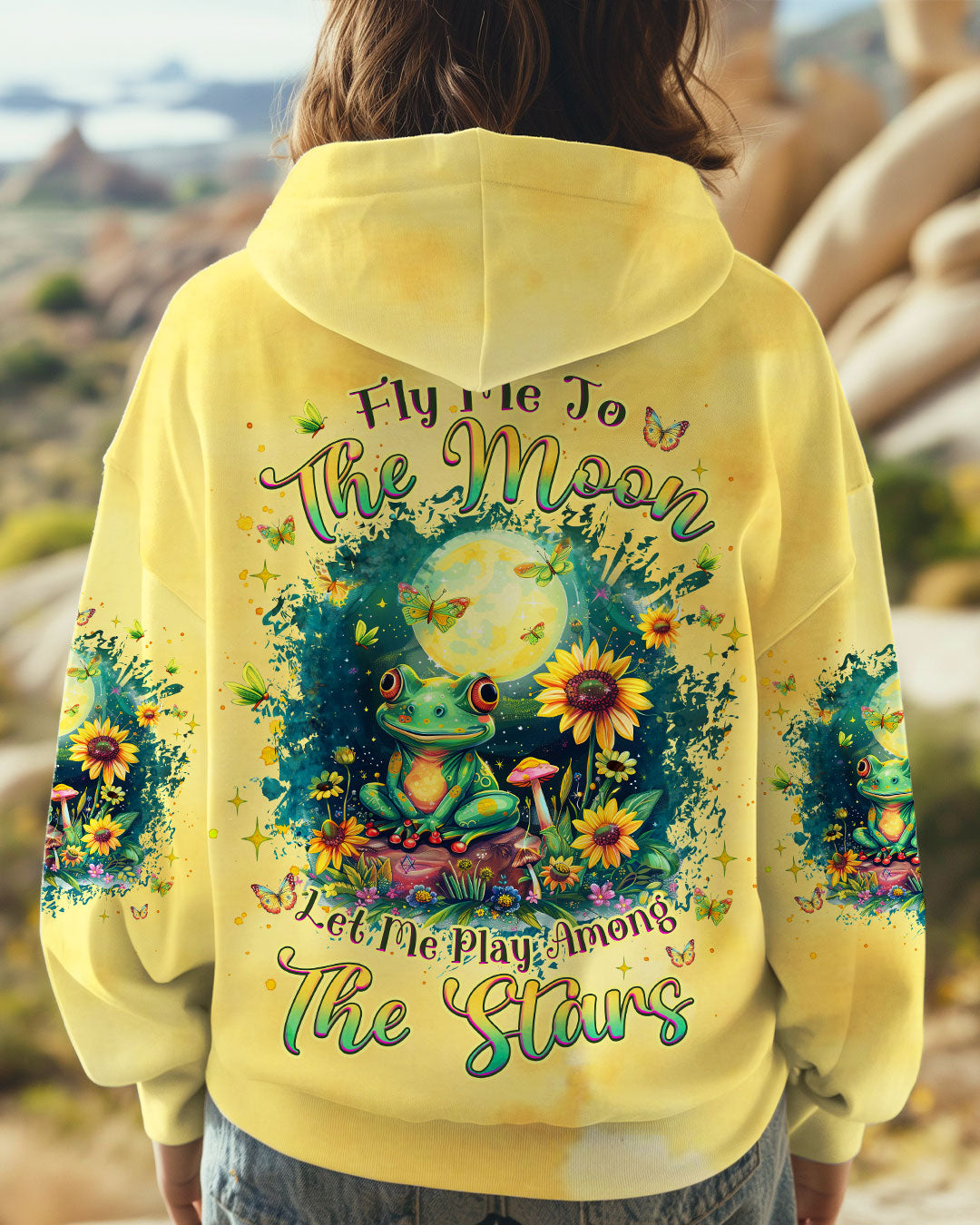 FLY ME TO THE MOON FROG ALL OVER PRINT   - TLNZ2511244