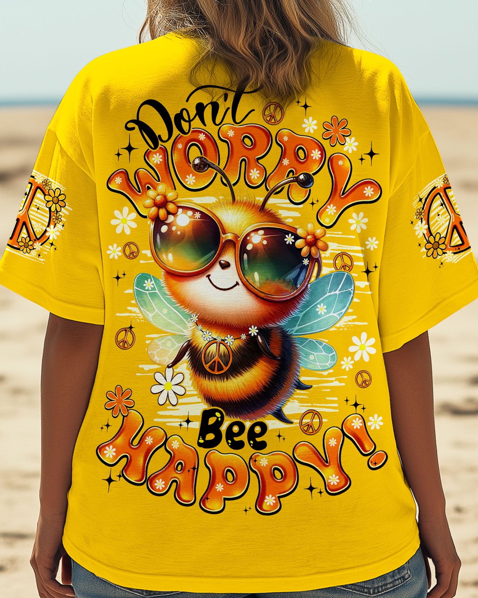 DON' WORRY BEE HAPPY ALL OVER PRINT - TYQY2805255
